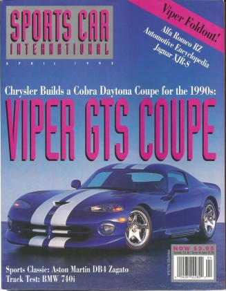 SPORTS CAR INTERNATIONAL 1993 APR - ALFA RZ, XJR-S, DB4 ZAGATO, VIPER GTS